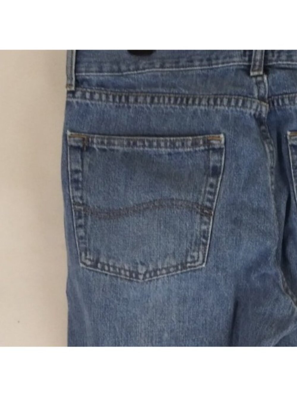 Lee Regular Fit Men's Distressed Bootcut 100% Cotton Jeans Size 33x30 - Picture 3 of 9